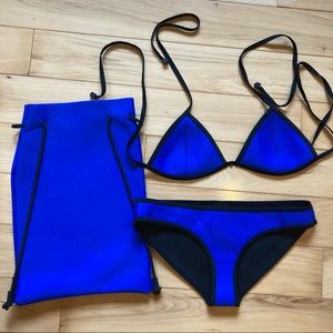 Triangl Swimwear Malibu Blue Bikini with Bag